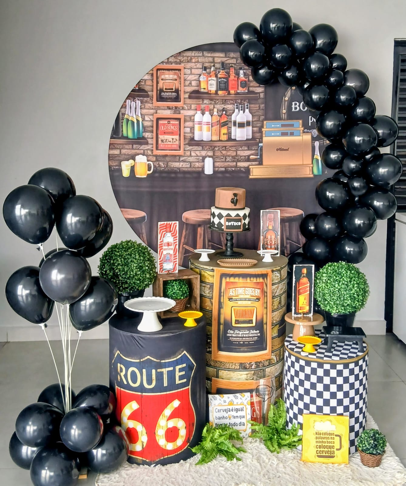 Decoração de festa adulta